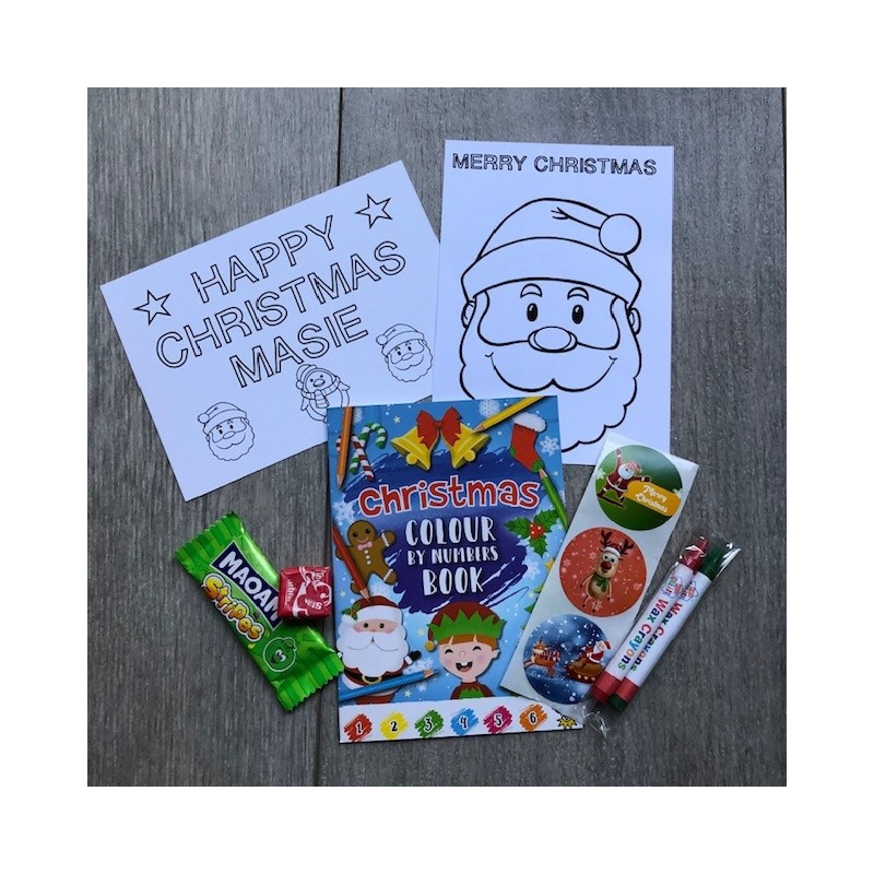 Christmas Activity Pack, Personalised, Stocking fillers