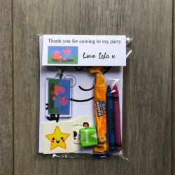 Peppa Pig party Bags, pre filled party favours, personalised.