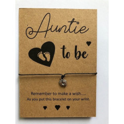 Auntie to Be Wish Bracelet